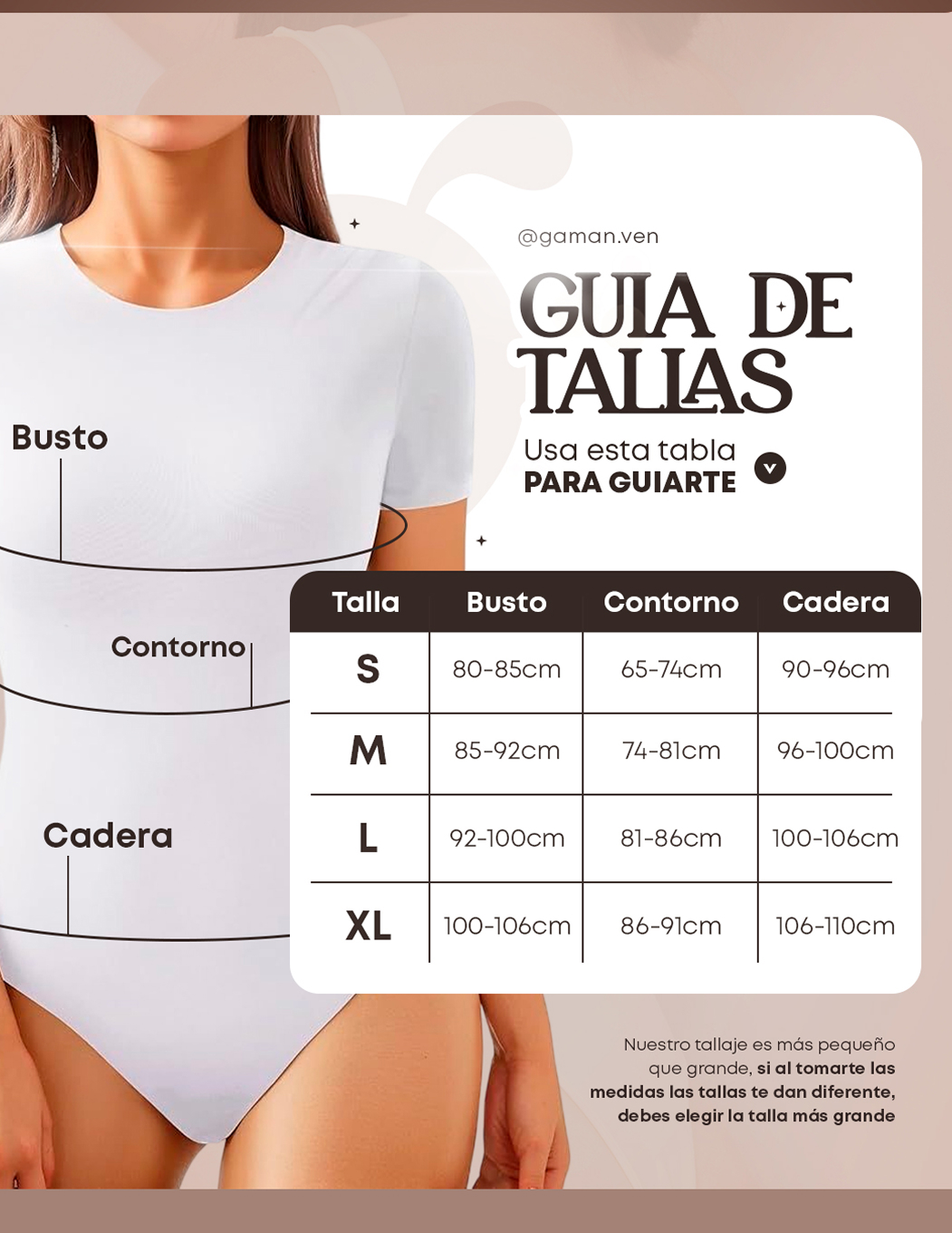 Guía de Tallas